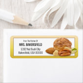 Mengsels voor het baken van noten etiket (Insitu)