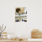 Mengsels voor het lezen van een jongen van een ras poster (Keuken)