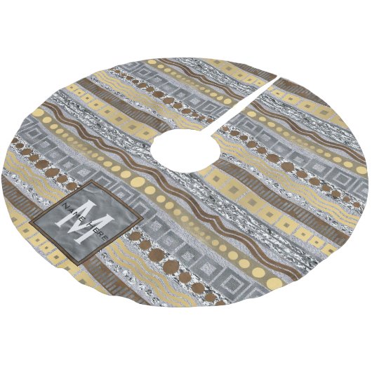 Mengsels voor kerstmis met monogram kerstboom rok (Gekanteld)