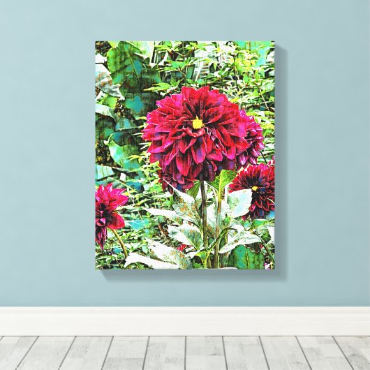 Mengsels voor wandkunst van Media Canvas (Insitu (Houten vloer))