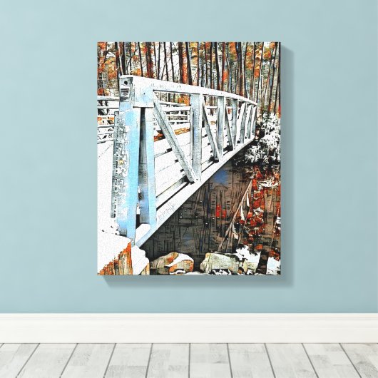 Mengsels voor wandkunst van Media Canvas (Insitu (Houten vloer))