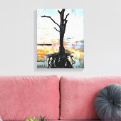 Mengsels voor wandkunst van Media Canvas Afdruk (Insitu (Woonkamer))