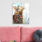 Mengsels voor wandkunst van Media Canvas Afdruk (Insitu (Woonkamer))