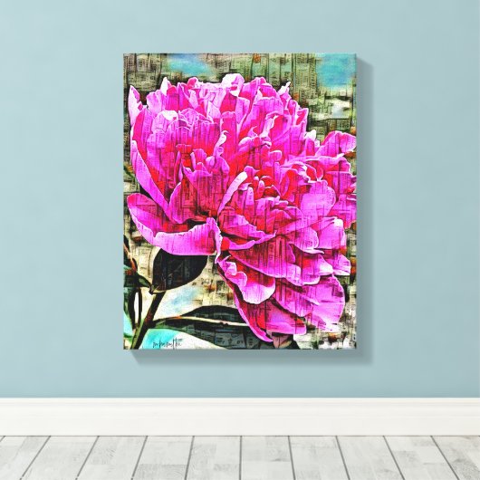 Mengsels voor wandkunst van Media Canvas Afdruk (Insitu (Houten vloer))