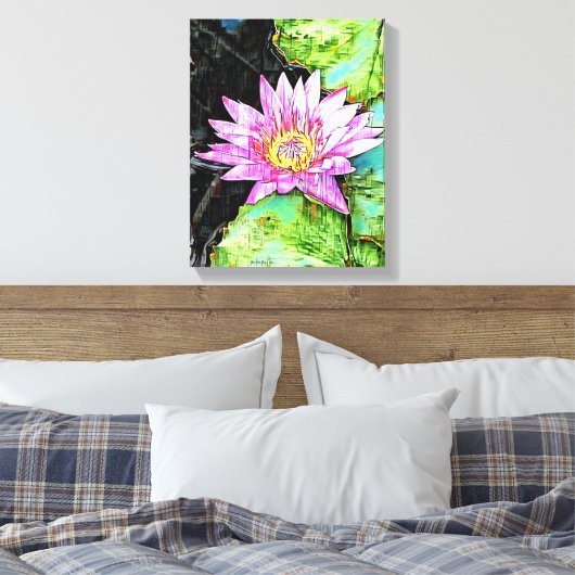 Mengsels voor wandkunst van Media Canvas Afdruk (Insitu (Slaapkamer))