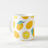 Mengvruchten naadloos patroon koffiemok (Voorkant links)