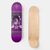 Menhera Purple Persoonlijk Skateboard (Voorkant)