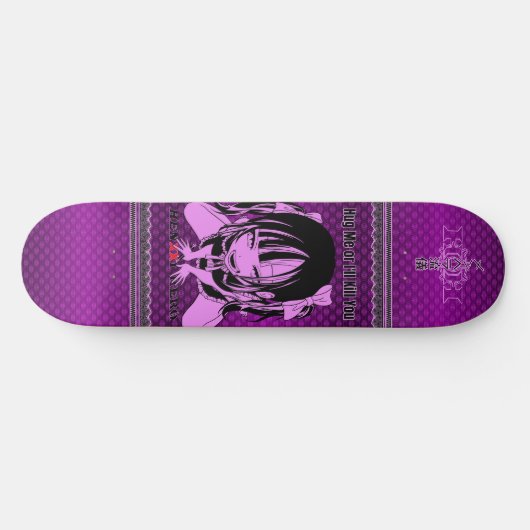 Menhera Purple Persoonlijk Skateboard (Horizontaal)