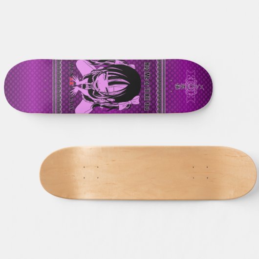 Menhera Purple Persoonlijk Skateboard (Horizontaal)
