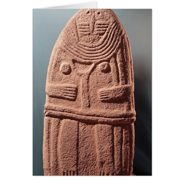 Menhir-standbeeld nr. 4 van Saint-Sernins-sur-Ranc (Voorkant)