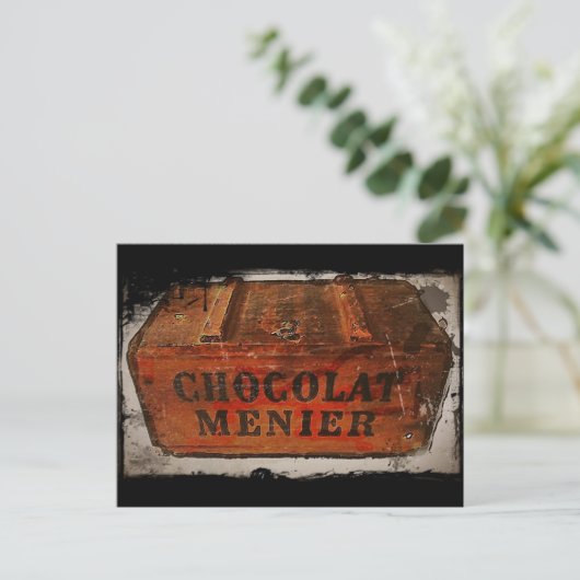  menier Chocolate Crate Briefkaart (Staand voorkant)