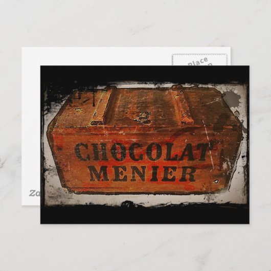  menier Chocolate Crate Briefkaart (Voorkant / Achterkant)