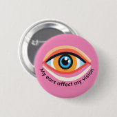 Menieres bewustzijn Vestibulaire aandoeningen duiz Ronde Button 5,7 Cm (Voorkant /achterkant)