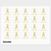 Meniere's Disease Advocate White Square Sticker (Vel)