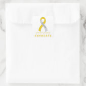 Meniere's Disease Advocate White Square Sticker (Tas)
