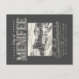 MENIFEE RIVERSIDE CALIFORNIË -  GOUDMIJN BRIEFKAART