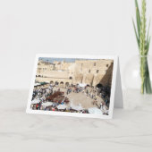 Menigte op Temple Mount, Jeruzalem, Israël Kaart (Voorkant)