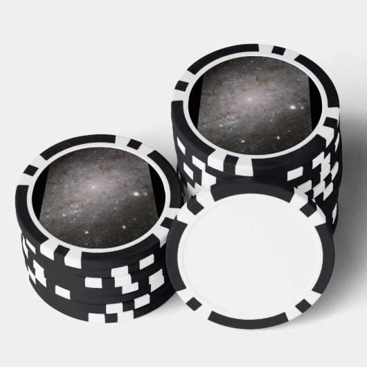 Menigte sterren in spiraalstelsel NGC 300 Pokerchips (Opstapeling)