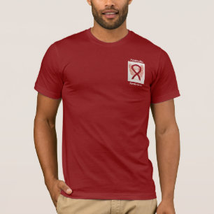 Meningitis Awareness Ribbon Angel Custom T-shirt
