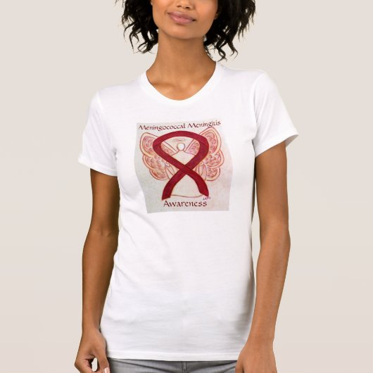 Meningokokken Meningitis Awareness Ribbon Shirt (Voorkant)