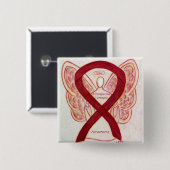 Meningokokken Meningitis Bewustheid Koolstofpijnen Vierkante Button 5,1 Cm (Voorkant /achterkant)