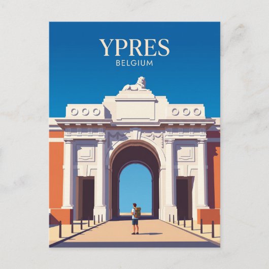 Meninpoort België Briefkaart (Voorkant)