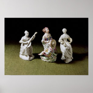 Mennecy porcelain group of a singer poster