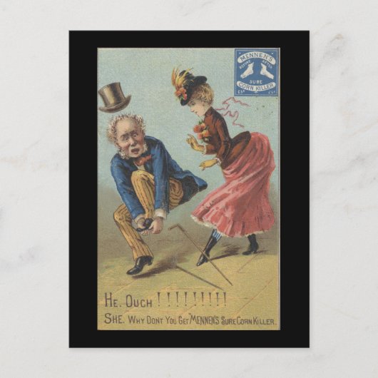 Mennen's Sure Corn Killer Ephemera Briefkaart (Voorkant)
