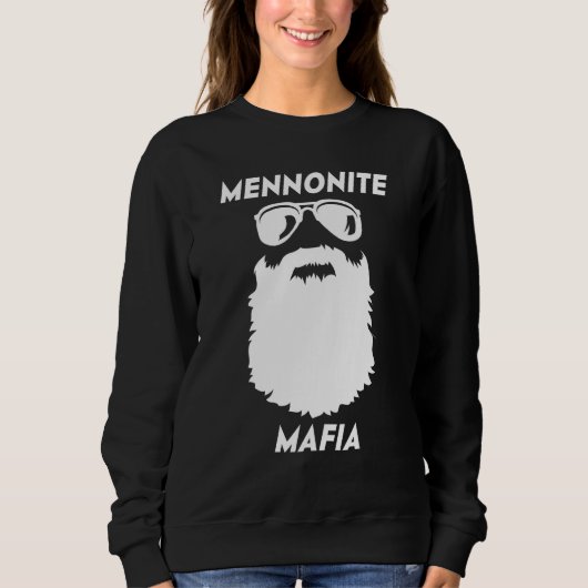 MENNONITE MAFIA  Beard Christian Jesus Bible Humor Trui (Voorkant)