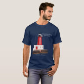 Menominee North Pier Light shirt dark (Voorkant volledig)