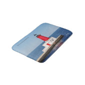 Menominee North Pierhead Light bathmat Badmat (Gekanteld)