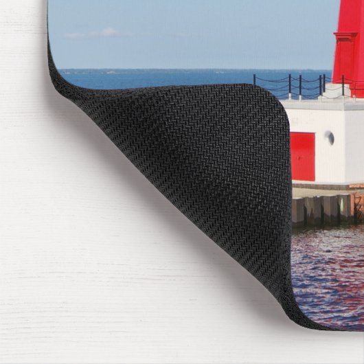 Menominee North Pierhead Light mousepad Muismat (Hoek)