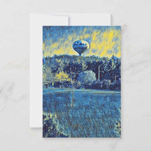 Menomonie, Wisconsin Bedankkaart (Voorkant)