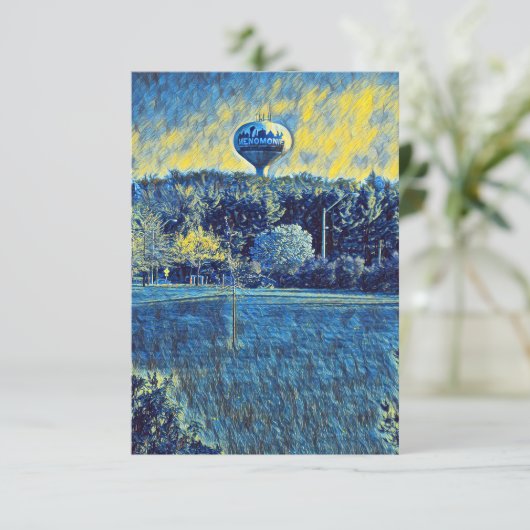 Menomonie, Wisconsin Bedankkaart (Staand voorkant)