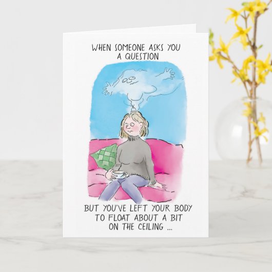 Menopaukaart Kaart (Gele Bloem)