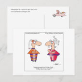 MENOPAUSE Cartoon Briefkaart April McCallum (Voorkant / Achterkant)