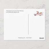 MENOPAUSE Cartoon Briefkaart April McCallum (Achterkant)