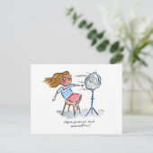 Menopauzaal en prachtig briefkaart (Staand voorkant)