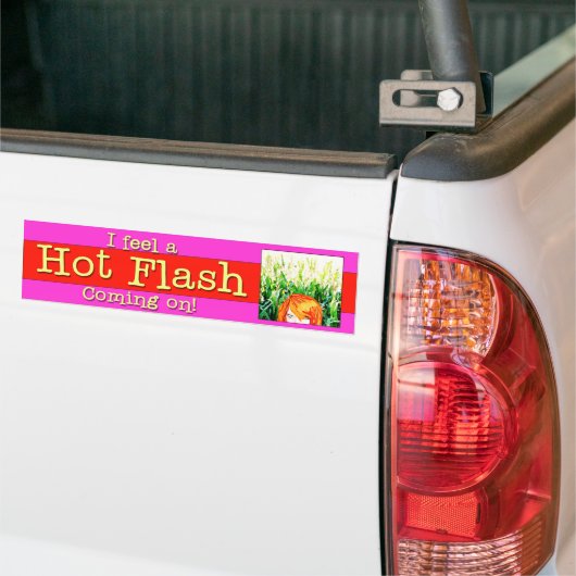 Menopauzale Bumpersticker (Op Truck)