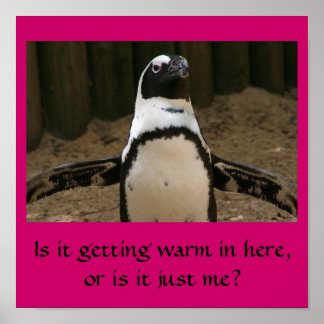 Menopauzale Penguin Poster