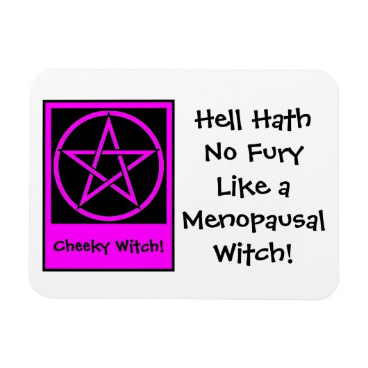 Menopauzale Witch Fridge Magnet door Cheeky Witch Magneet (Horizontaal)