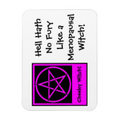 Menopauzale Witch Fridge Magnet door Cheeky Witch Magneet (Verticaal)