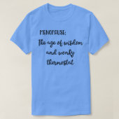 Menopauze Het tijdperk van wijsheid en Wonky Therm T-shirt (Design voorkant)