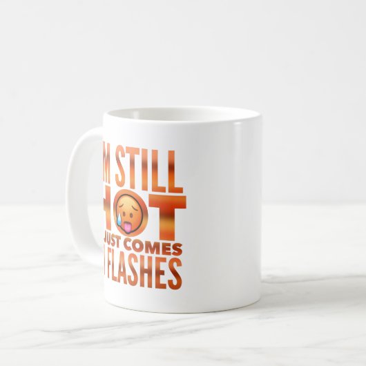 Menopauze Hot Flash Funny Mug Koffiemok (Voorkant links)