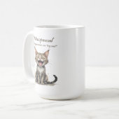 Menopauze Humor Gestrest Boze Kat Koffiemok (Voorkant links)