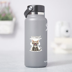 Menopauze Humor Gestrest Boze Kat Sticker