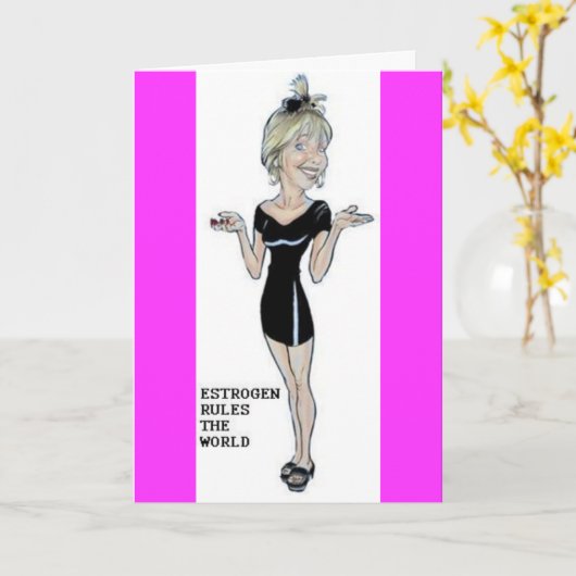 MENOPAUZE HUMOR KAART (Gele Bloem)