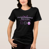 Menopauze Humor Perimenopauzale introvert hormonaa Tri-Blend Shirt (Voorkant)