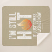 Menopauze (ik ben nog steeds heet) sherpa deken (Voorkant (horizontaal))