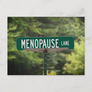 menopauze Lane Briefkaart
